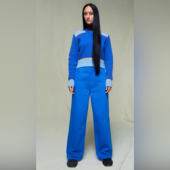 Marni Denim - New Marni Uniqlo Blue Women's Baggy Jeans. Fits like S-M, oversized. NWT
